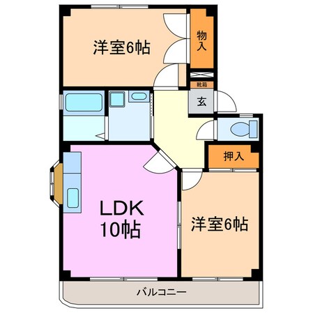 トレゾアQの物件間取画像